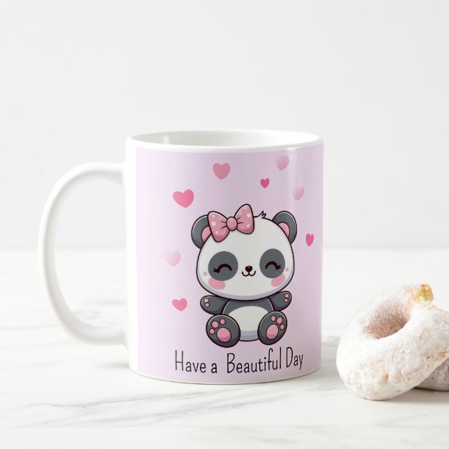 Panda  coffee mug (With Donut)