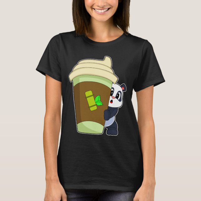 Panda Coffee to go T-Shirt (Front)