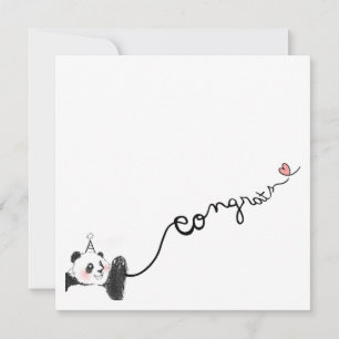 Panda Congratulations Card