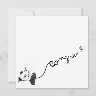 Panda Congratulations Card