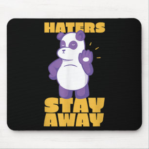 Panda Cool Bear Giant Animal Lover Quote Stop Hate Mouse Mat