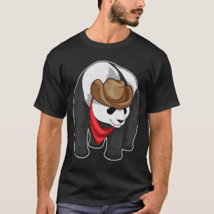 Panda Cowboy Cowboy hat T-Shirt