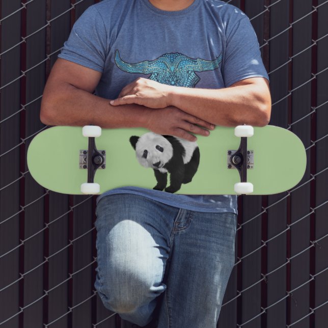 Panda Cub Green Skateboard (Outdoor 3)