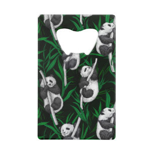 Panda cubs on dark green