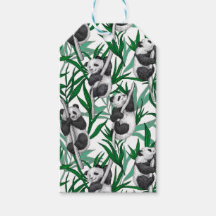 Panda cubs on gift tags
