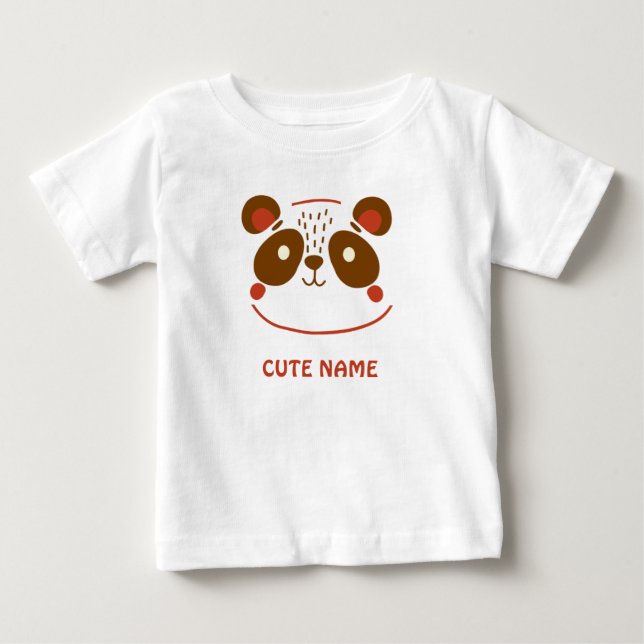 Panda Cuddles Baby T-Shirt (Front)