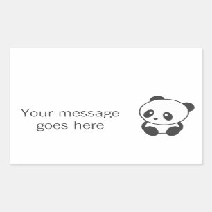 Panda custom stickers