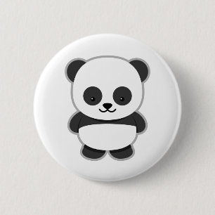 Panda Cute Design 6 Cm Round Badge