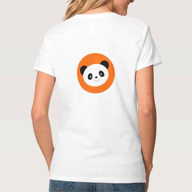 Panda Cute Design T-Shirt (Back)