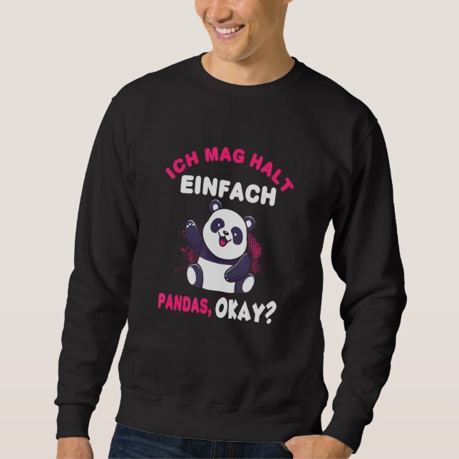 Panda Cute Panda Bear Sweatshirt (Front)