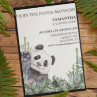 Panda Cutie Birthday Party Bamboo Greenery