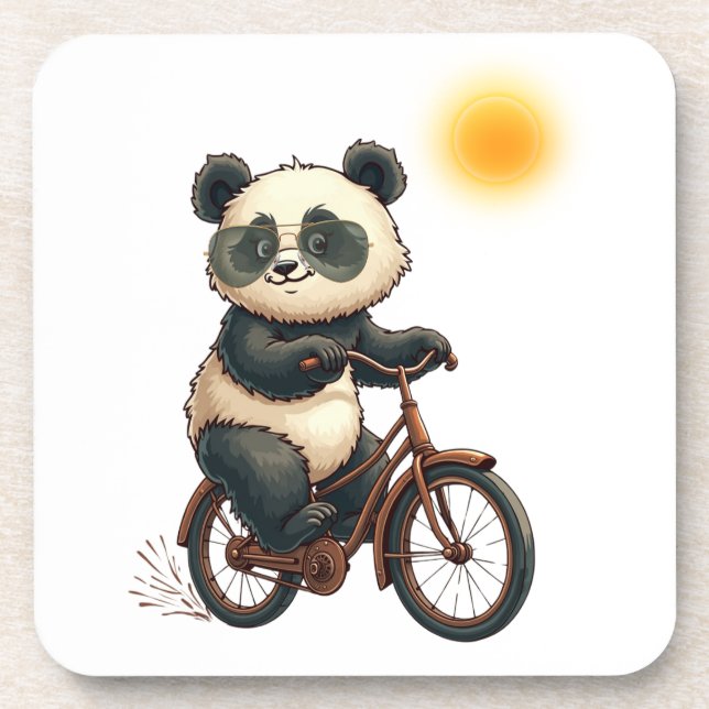 Panda cycling coaster (Front)