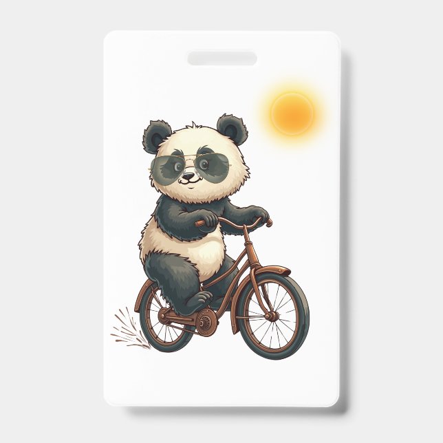 Panda cycling ID badge (Front)