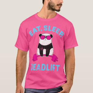 Panda Deadlif Workout Weightlifting Bodybuilding T-Shirt