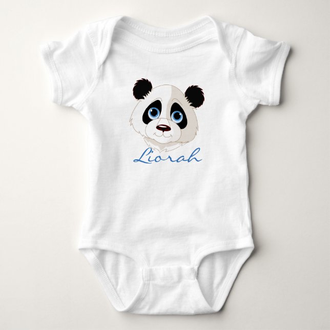 Panda Design Baby Bodysuit (Front)
