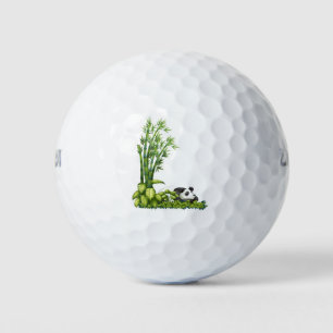 Panda design golf balls
