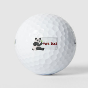 Panda design golf balls