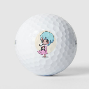Panda design golf balls