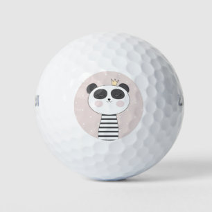 Panda design golf balls