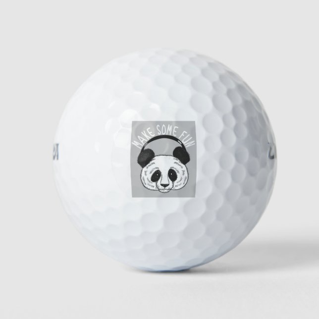 Panda design golf balls (Front)
