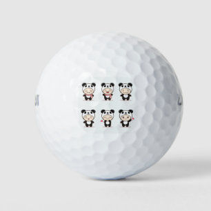 Panda design golf balls