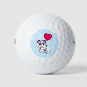 Panda design golf balls
