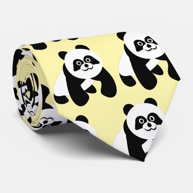 Panda Design Tie (Rolled)