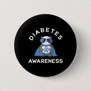 Panda Diabetic Type 1 Diabetes Awareness Support K 6 Cm Round Badge