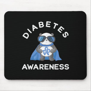 Panda Diabetic Type 1 Diabetes Awareness Support K Mouse Mat