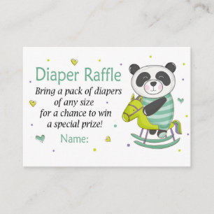 Panda Diaper Raffle Tickets