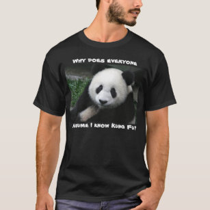 Panda doesn't know Kung Fu shirt dark