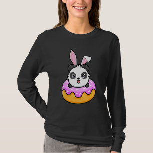 Panda Doughnut Easter Day Rabbit Bunny Ears 2 T-Shirt
