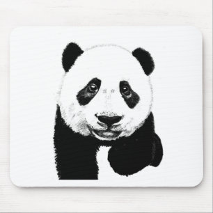 Panda drawing mouse mat