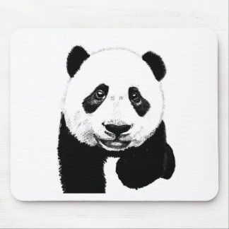 Panda drawing mouse mat
