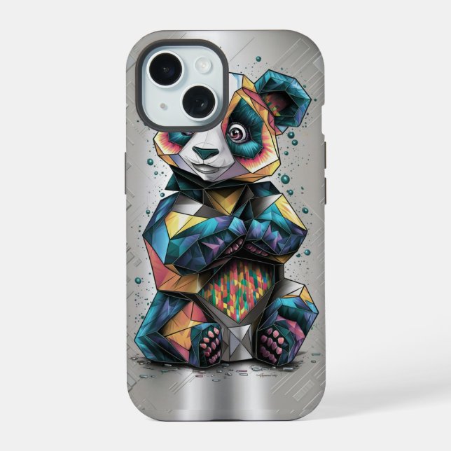 Panda Dreams: Conquer the Impossible iPhone 15 Case (Back)