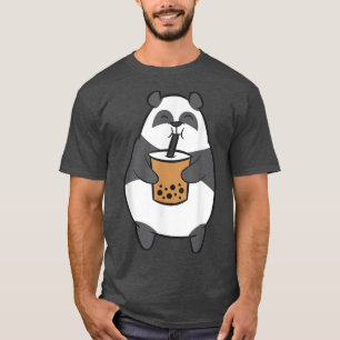 Panda Drinking Bubble Tea Kawaii Panda Bear With B T-Shirt