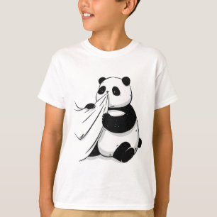 panda eating a shirt-tshirt  T-Shirt