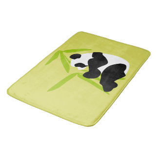 Panda Eating Bamboo Bath Mat