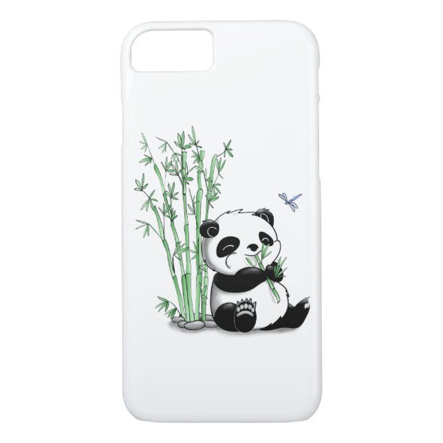 Panda Eating Bamboo Case-Mate iPhone Case (Back)
