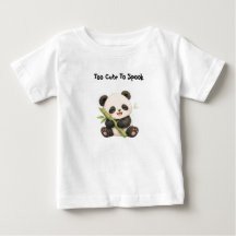 Panda Eating Bamboo Kids T-Shirt