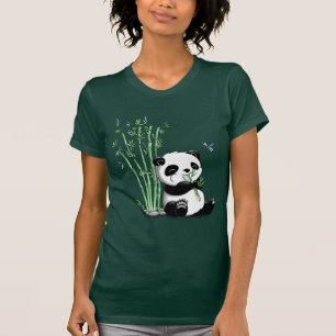 Panda Eating Bamboo T-Shirt
