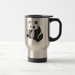 Panda Eating Bamboo Travel Mug