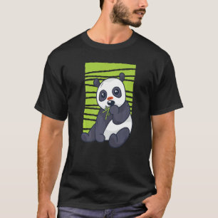 Panda Eating Bamboo Wild Panda Bamboo Premium T-Shirt