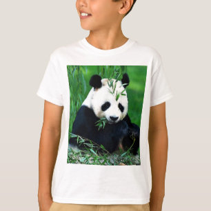 Panda Eating Leaves T-Shirt