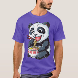 Panda Eating Ramen for Men Women Boys Girls Kids F T-Shirt