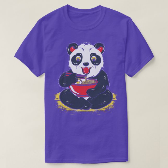 Panda eating Ramen T-Shirt (Design Front)