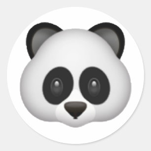 Panda - Emoji Classic Round Sticker