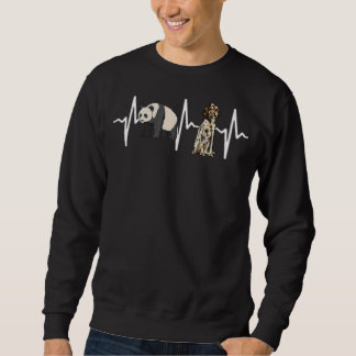 Panda English Setter Heartbeat Dog Sweatshirt