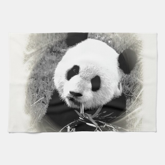 Panda Eyes Tea Towel (Horizontal)