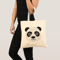 Panda Face Black and White Bear